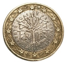 Moneta da 1 Euro 1999 Francese