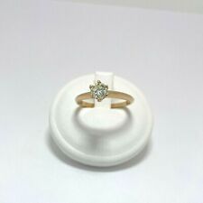 Anello solitario modello Tiffany con diamante ct. 0.52 in oro rosa 18kt