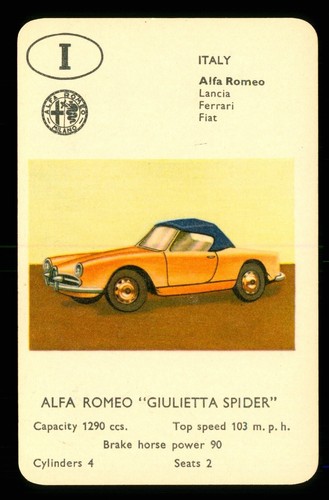 Info card vintage car - card,