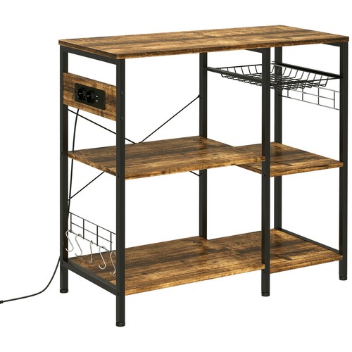 Homcom mobile cucina con - mobile, da