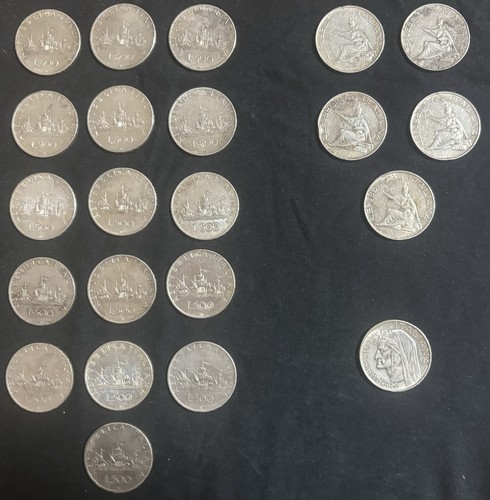 Lotto monete argento - 22,