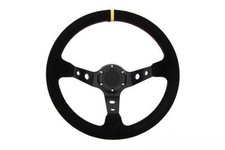 Volante sportivo volante per DRIFT KJS motorsport 350mm offset:80mm Yellow Suede