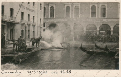 1928 venezia incendio hotel - 1928,
