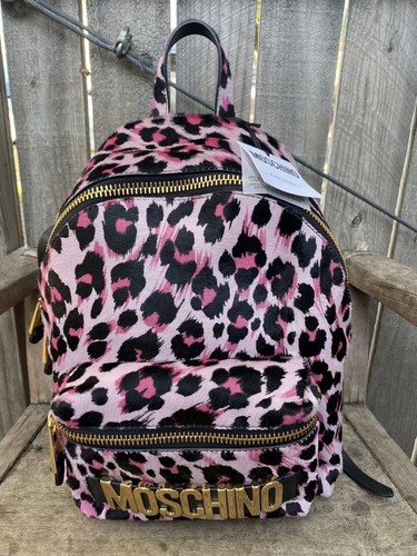 Mini leopard backpack moschino - mini,