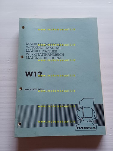 Cagiva w12 350 1993 - cagiva, manuale