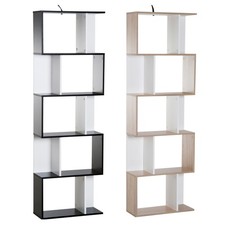 HOMCOM Mobile Libreria Design Moderno a 5 Ripiani in Legno