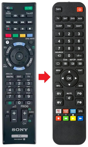 Telecomando adatto per - , sony