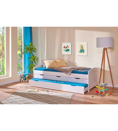 Letto singolo con cassetti