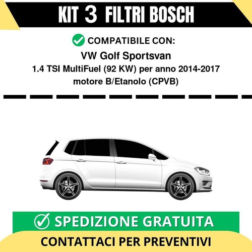 Kit filtri bosch golf - 3, vw