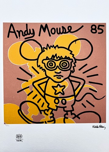 Keith haring andy mouse lll - keith,