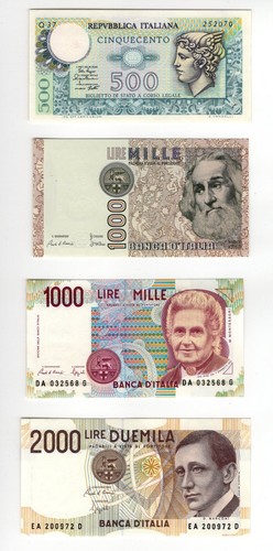 Lotto banconote lire 500 - lotto, 4