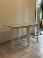 tavolo a ribalta IKEA PINNTORP , 67x124x75 , laccato verde pastello