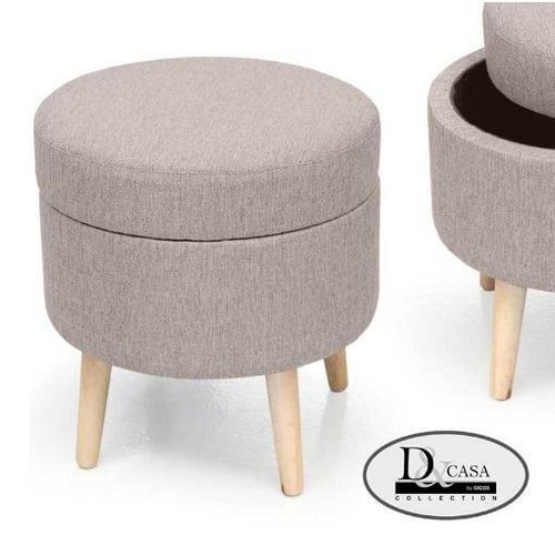 Pouf piedi legno - in,