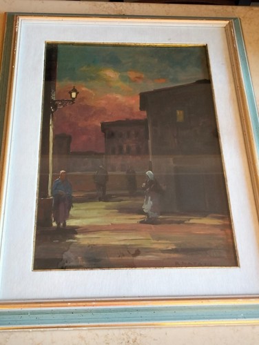 Quadro olio tavola - quadro,