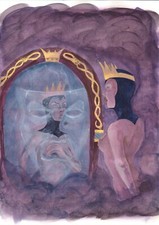 GRIMILDE - STREGA BIANCANEVE - illustrazione originale - sexy