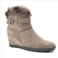 Geox gray amelia - stivali, suede