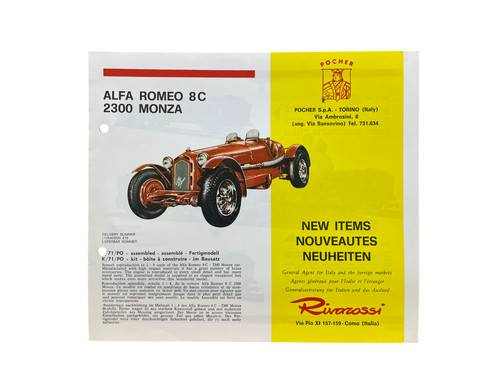 Brochure vintage pocher - brochure,
