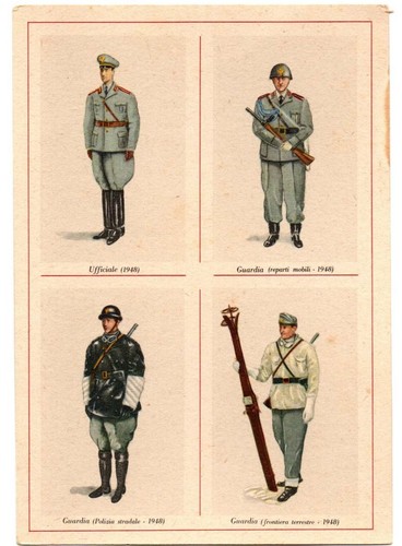 Cartolina 2368 uniformi - 2368., del