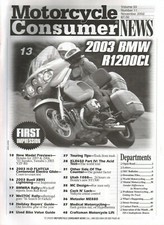 2002 November Motorcycle Consumer News - Vintage Magazine