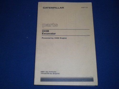 Manuale parti escavatore cat - parti,