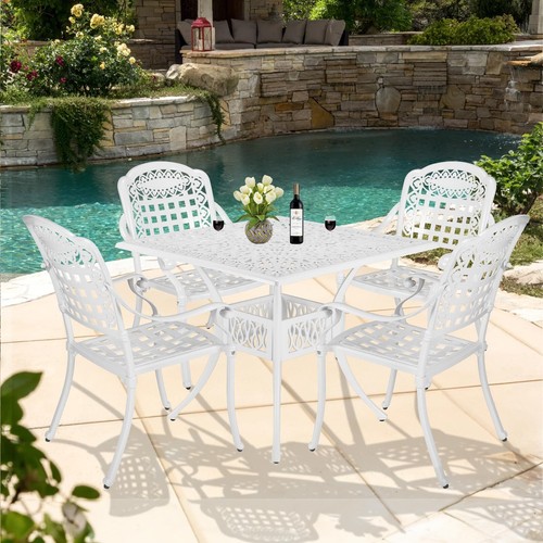Pcs outdoor patio dining set - 5,