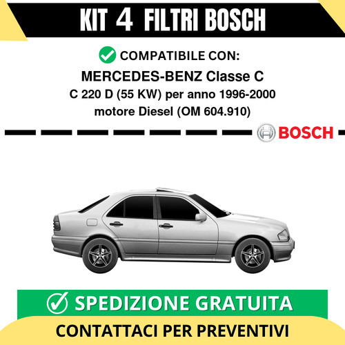 Kit bosch filtri tagliando - 4,