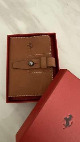 Ferrari porta carte vera - ferrari, pelle