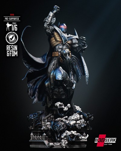 Kit statua batman stampata - statua,