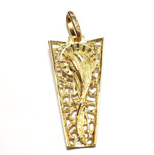 Ciondolo immagine sacra Madonna in oro massiccio 18k vintage anni '70 Italia