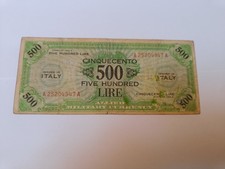500 lire AM -SERIE 1943 A (BILINGUE) R2