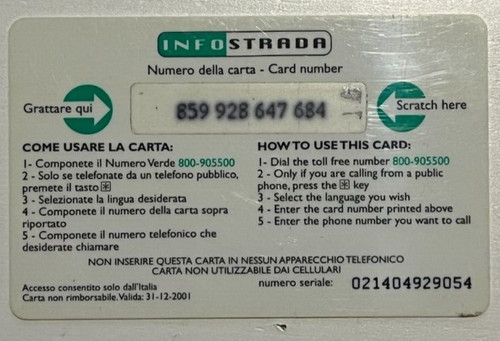Carta telefonica tessuti - carta,