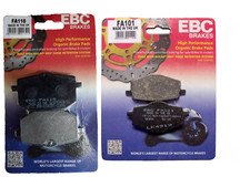 COPPIE/PASTIGLIE YAMAHA XT 600 Z TENERE 1985/1990 FRENO ANTERIORI POSTERIORI EBC