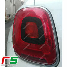 fiat 500X adesivi sticker decal luci stop fari posteriori tuning carbon vinile