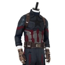 Costume Capitan America 3XL Cosplay tessuto vestito completo adulti abito uomo