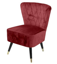 Poltrona sedia velluto comoda - poltrona,