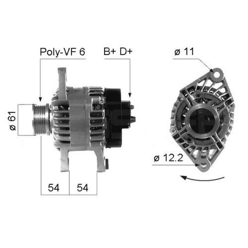 Alternatore per alfa - romeo, 147