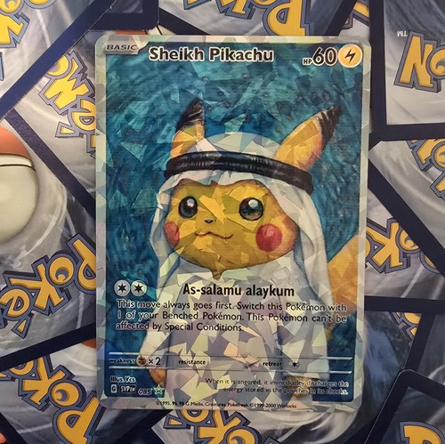 Carta pokemon sheikh pikachu - pokemon,