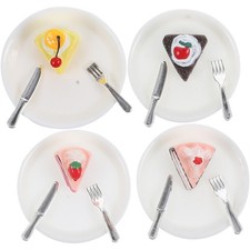  4 Pcs Cibo in Miniatura Torta
