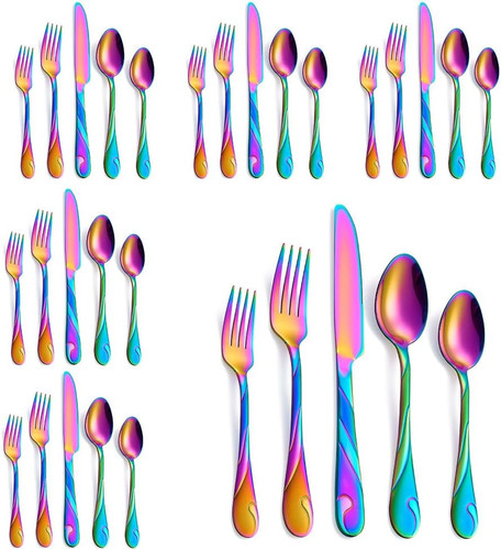 Set posate arcobaleno - di, 30