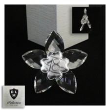 30637 Bomboniere Icona Fiore Cristallo con Quadrifoglio Festa 18 Anni Compleanno