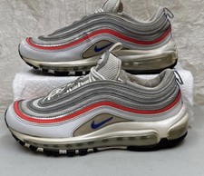 Nike Air Max 97 Metallic Silver Flash Crimson Racer Blu Donna Taglia 7