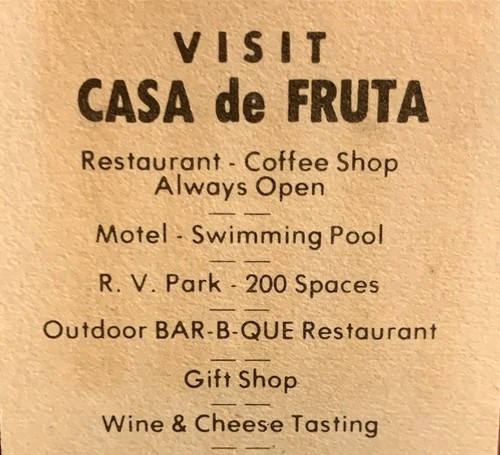 Hollister casa de fruta - (ca), ~