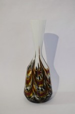 Grande vaso in vetro lattimo