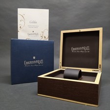 Cofanetto per orologi Eberhard in legno con garanzia Gilda Eberhard da compilare