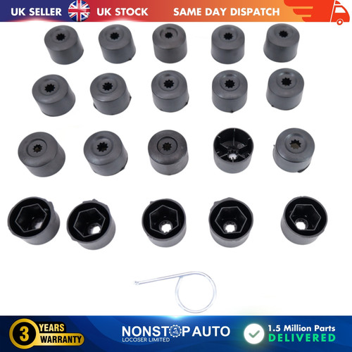 Set copriruota dadi 21pcs nero - 21pcs,