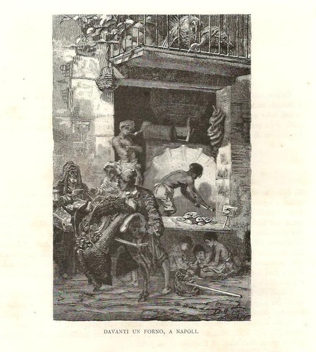 Stampa antica napoli - napoli, per