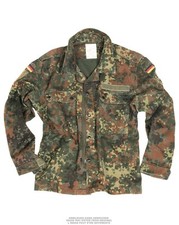 GIACCA FELDJACKE MILITARE ORIGINALE TEDESCA MIMETICA FLEKTARN USATA