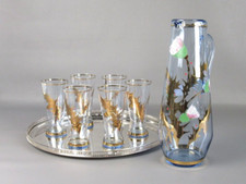 Servizio bicchieri e brocca in