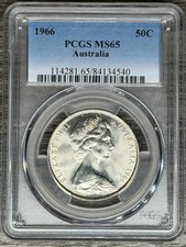 Australia 1966 argento tondo