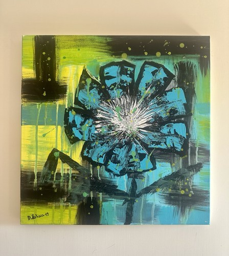 Quadro moderno dipinto mano - a,